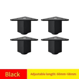 Adjustable Square Cabinet Feet Aluminum Furniture Feet Cabinet Feet Coffee Table Feet Pillar Bathroom Cabinet Support Feet