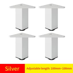 Adjustable Square Cabinet Feet Aluminum Furniture Feet Cabinet Feet Coffee Table Feet Pillar Bathroom Cabinet Support Feet