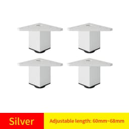 Adjustable Square Cabinet Feet Aluminum Furniture Feet Cabinet Feet Coffee Table Feet Pillar Bathroom Cabinet Support Feet