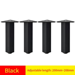Adjustable Square Cabinet Feet Aluminum Furniture Feet Cabinet Feet Coffee Table Feet Pillar Bathroom Cabinet Support Feet