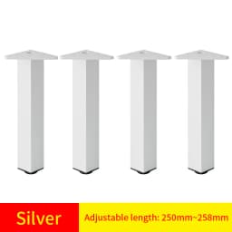 Adjustable Square Cabinet Feet Aluminum Furniture Feet Cabinet Feet Coffee Table Feet Pillar Bathroom Cabinet Support Feet