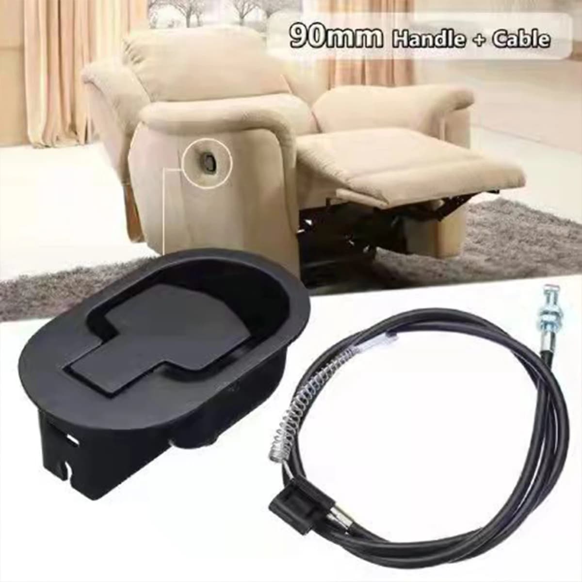 Metal Recliner Release Handle Sofa Chair Couch Release Lever Pull Handle for Glider Rocking Chair Recliner Repair Accessories