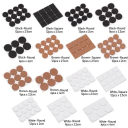 6/9/12PCS Self Adhesive Non-slip Mat Bumper Cushion Furniture Leg Foot Mat Felt Pads For Chair Table Protector Hardware