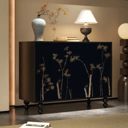 ZZFrench Hallway Sideboard Cabinet Chinese Style Retro Living Room Aisle Tailstock Storage