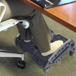 Foot Stool Under Desk Adjustable Desk Footrest Ergonomic Double Side Home Office Foot Rest Stool Black