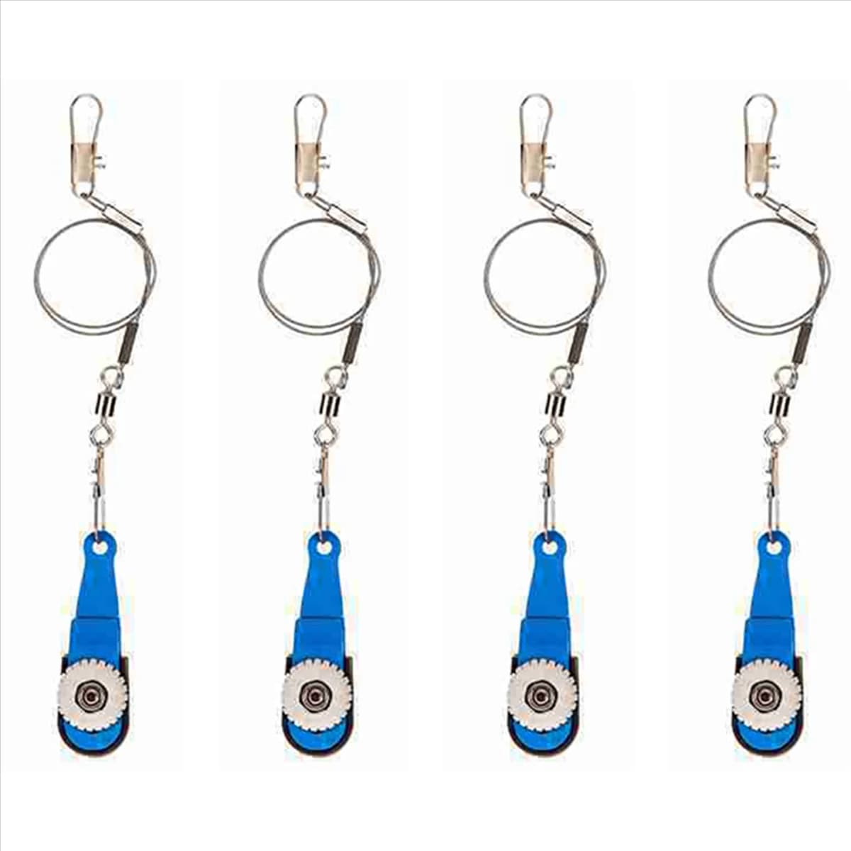 BAAU 4X Kayak Fishing Downrigger Outrigger Trolling Release Clip Adjustable Tension Release Clip 5.5 X 1.7 X 2.6Cm Blue
