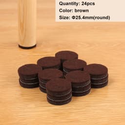 Felt Chair Leg Pads Floor Protectors Table Furniture Leg Feet Cover Caps Round 5mm Thick Anti Scratch Furniture Felt Pads
