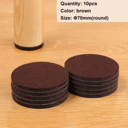 Felt Chair Leg Pads Floor Protectors Table Furniture Leg Feet Cover Caps Round 5mm Thick Anti Scratch Furniture Felt Pads