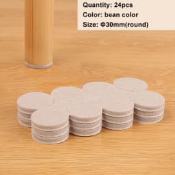 Felt Chair Leg Pads Floor Protectors Table Furniture Leg Feet Cover Caps Round 5mm Thick Anti Scratch Furniture Felt Pads