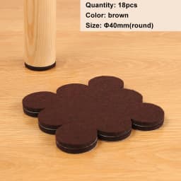 Felt Chair Leg Pads Floor Protectors Table Furniture Leg Feet Cover Caps Round 5mm Thick Anti Scratch Furniture Felt Pads