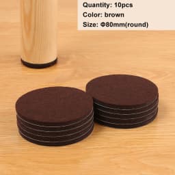Felt Chair Leg Pads Floor Protectors Table Furniture Leg Feet Cover Caps Round 5mm Thick Anti Scratch Furniture Felt Pads