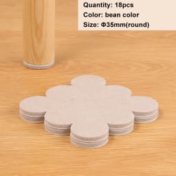 Felt Chair Leg Pads Floor Protectors Table Furniture Leg Feet Cover Caps Round 5mm Thick Anti Scratch Furniture Felt Pads