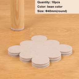 Felt Chair Leg Pads Floor Protectors Table Furniture Leg Feet Cover Caps Round 5mm Thick Anti Scratch Furniture Felt Pads
