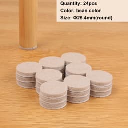 Felt Chair Leg Pads Floor Protectors Table Furniture Leg Feet Cover Caps Round 5mm Thick Anti Scratch Furniture Felt Pads