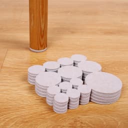 Felt Chair Leg Pads Floor Protectors Table Furniture Leg Feet Cover Caps Round 5mm Thick Anti Scratch Furniture Felt Pads