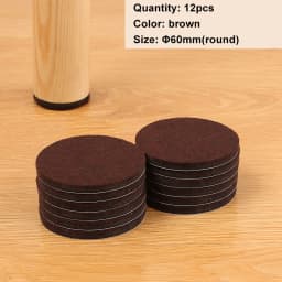 Felt Chair Leg Pads Floor Protectors Table Furniture Leg Feet Cover Caps Round 5mm Thick Anti Scratch Furniture Felt Pads