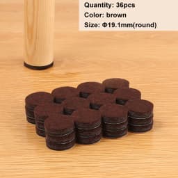 Felt Chair Leg Pads Floor Protectors Table Furniture Leg Feet Cover Caps Round 5mm Thick Anti Scratch Furniture Felt Pads