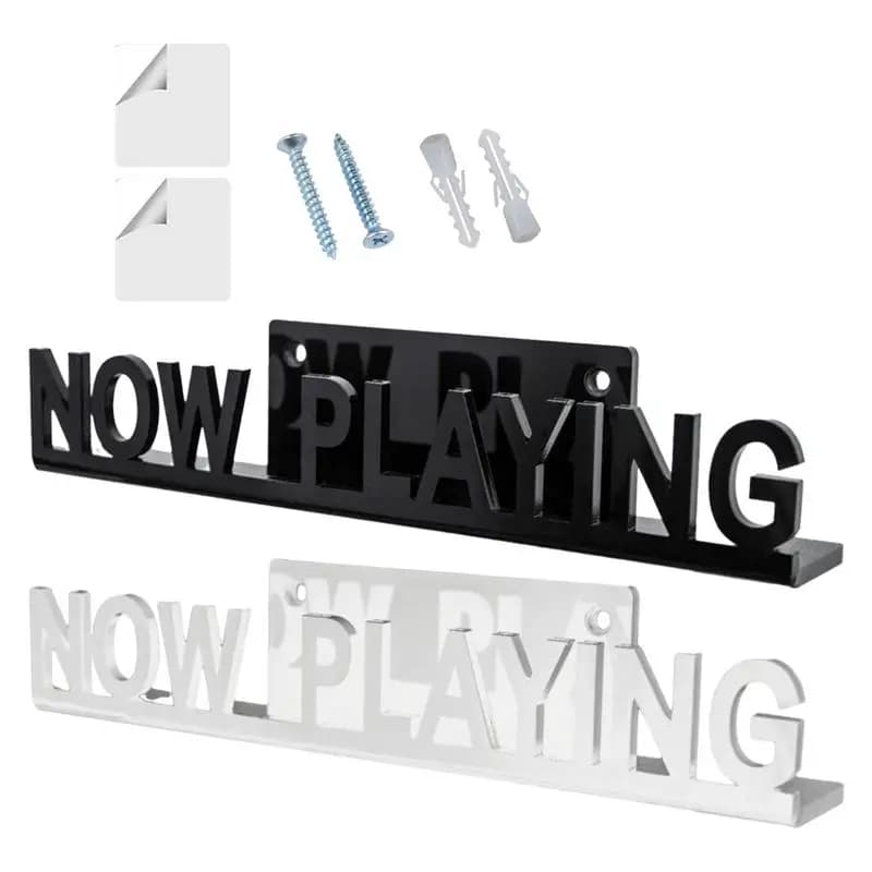 Acrylic Record Shelf Wall Mount Now Playing Wall Mount DVDs Record Display Stand Vinyl Record Shelf For Albums