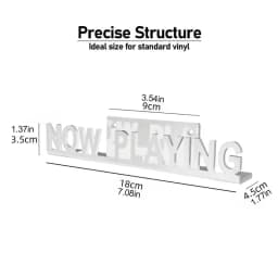 Acrylic Record Shelf Wall Mount Now Playing Wall Mount DVDs Record Display Stand Vinyl Record Shelf For Albums