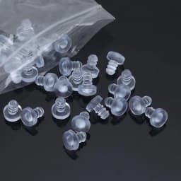 20Pcs Transparent Soft Rubber Stem Bumpers Anti Collision Hole Plugs Screws Fasteners Door Bumper Foot Pad Furniture Accessories
