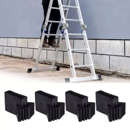 4/6Pcs Non-slip Ladder Feet Rubber Pads Replacement Folding Ladder Leg Feet Pads Foot Covers Folding Ladder Protectors Cover