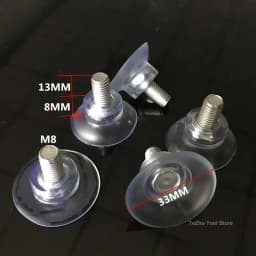 PVC Round Glass Table Top Soft Anti Slip Pads Non Adhesive Bumpers Pad Plastic Suction Pad For Table Glass Top
