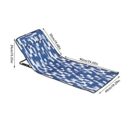 Folding Lounge Chair Beach Bed Cot Portable Chaise Lounge Sun Tanning Chair Sleeping Cots With 5-Position Reclining Back For