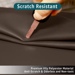 A04I Non-Slip Faux Leather Headrest Protector for Recliner Chair,Headrest Cover for Furniture Slipcovers Cover Coffee Color