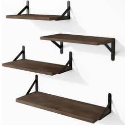 Floating Shelves for Wall,Bookshelves,Wall Mounted Wood Shelf for Living Room, Bathroom, Bedroom, Kitchen, Home Decor
