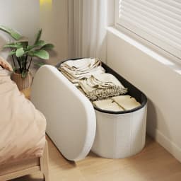 Nordic Folding Storage Stool Entrance Hall Sitting Shoe Stool Living Room Rest Sofa Seat Storage Home Furniture Bed End Stool