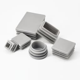8~50pcs Grey Plastic Rectangle/Square/Round Square Blanking End Caps Tube Pipe Inserts Plug Bung Insert Stopper 16mm~100mm