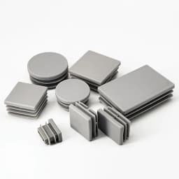 8~50pcs Grey Plastic Rectangle/Square/Round Square Blanking End Caps Tube Pipe Inserts Plug Bung Insert Stopper 16mm~100mm