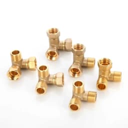 Brass Connector BSP 1/8"1/4"3/8"1/2"3/4"1"1-1/4"1-1/2"2" Female Male Thread Equals 2/3/4 Way Tee Type Straight Elbow Adapter