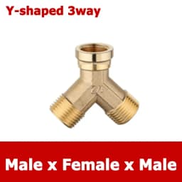 Brass Connector BSP 1/8"1/4"3/8"1/2"3/4"1"1-1/4"1-1/2"2" Female Male Thread Equals 2/3/4 Way Tee Type Straight Elbow Adapter