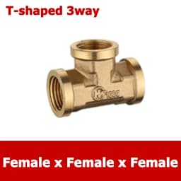 Brass Connector BSP 1/8"1/4"3/8"1/2"3/4"1"1-1/4"1-1/2"2" Female Male Thread Equals 2/3/4 Way Tee Type Straight Elbow Adapter