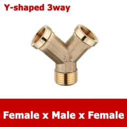 Brass Connector BSP 1/8"1/4"3/8"1/2"3/4"1"1-1/4"1-1/2"2" Female Male Thread Equals 2/3/4 Way Tee Type Straight Elbow Adapter