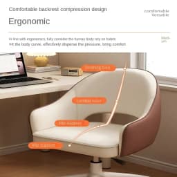 Modern Bedroom Makeup Chair Comfortable Office Manager Chair Sedentary Study Writing Chair Home Boss with Backrest
