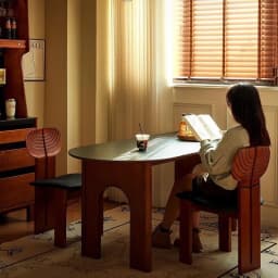 High-end Light Luxury Vintage Solid Wood Chair Backrest Chair Designer Leisure Dining Chair Home Modern Simple