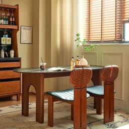 High-end Light Luxury Vintage Solid Wood Chair Backrest Chair Designer Leisure Dining Chair Home Modern Simple
