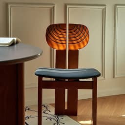 High-end Light Luxury Vintage Solid Wood Chair Backrest Chair Designer Leisure Dining Chair Home Modern Simple