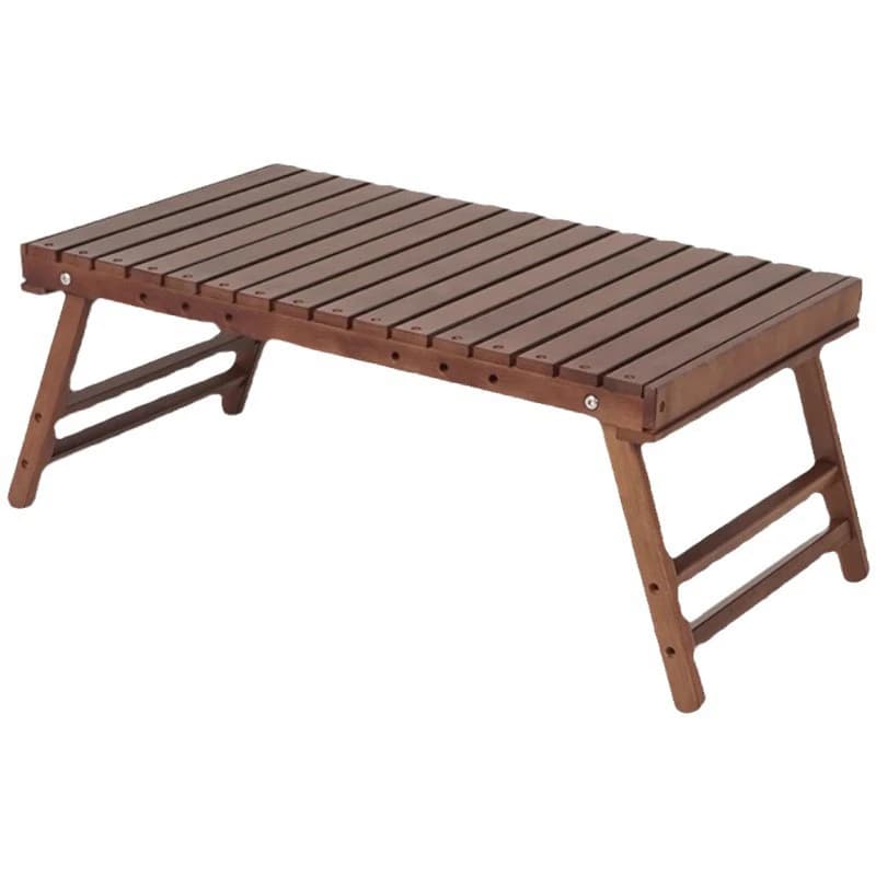 Outdoor Solid Wood Table Portable Folding Table Camping Hiking Barbecue Small Table Self-driving Tour Rack Picnic Table