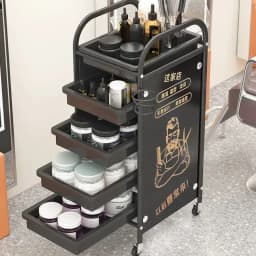 Hairdresser Tool Trolley Cart Rolling Barber Lash and Tattoo Cart for Spa and Salon Use Portable Salon Organizer