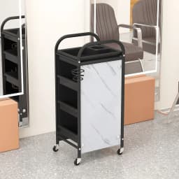 Hairdresser Tool Trolley Cart Rolling Barber Lash and Tattoo Cart for Spa and Salon Use Portable Salon Organizer