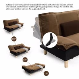 1 Pair Adjustable Angle 3 Hinges for Home Furniture Sofa Recliner