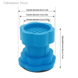 (Fable)1Pc Adjustable Height Washing Machine Foot Pads Anti Vibration Refrigerator Base Fixed Non-Slip Pad Support Dampers Stand