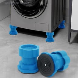 (Fable)1Pc Adjustable Height Washing Machine Foot Pads Anti Vibration Refrigerator Base Fixed Non-Slip Pad Support Dampers Stand