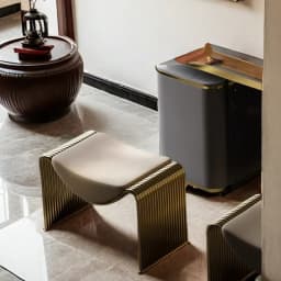 Italian Light Luxury Bedroom Dressing Chair,home Entrance Iron Minimalist Shoe-changing Stool ,living Room Grand Reception Stool