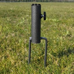 Portable Umbrella Base Metal Bracket Is Suitable for Flag Fishing Rod Outdoor Park Beach Ground Soil Grass Use Umbrella Base