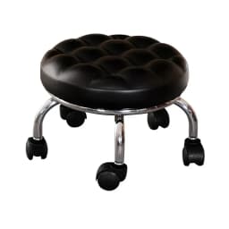 Aluminum Pulley Stool Low Round Stool with Wheels Creative Home Back Chair Lazy Housework Bench Portable Household