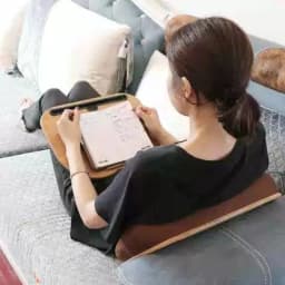 Magnetic Snap-On Lap Desk Memory Foam Cushioned Laptop Tray Ergonomic Study Table for Bed/Couch/Dorm Anti-Slip Book Holder